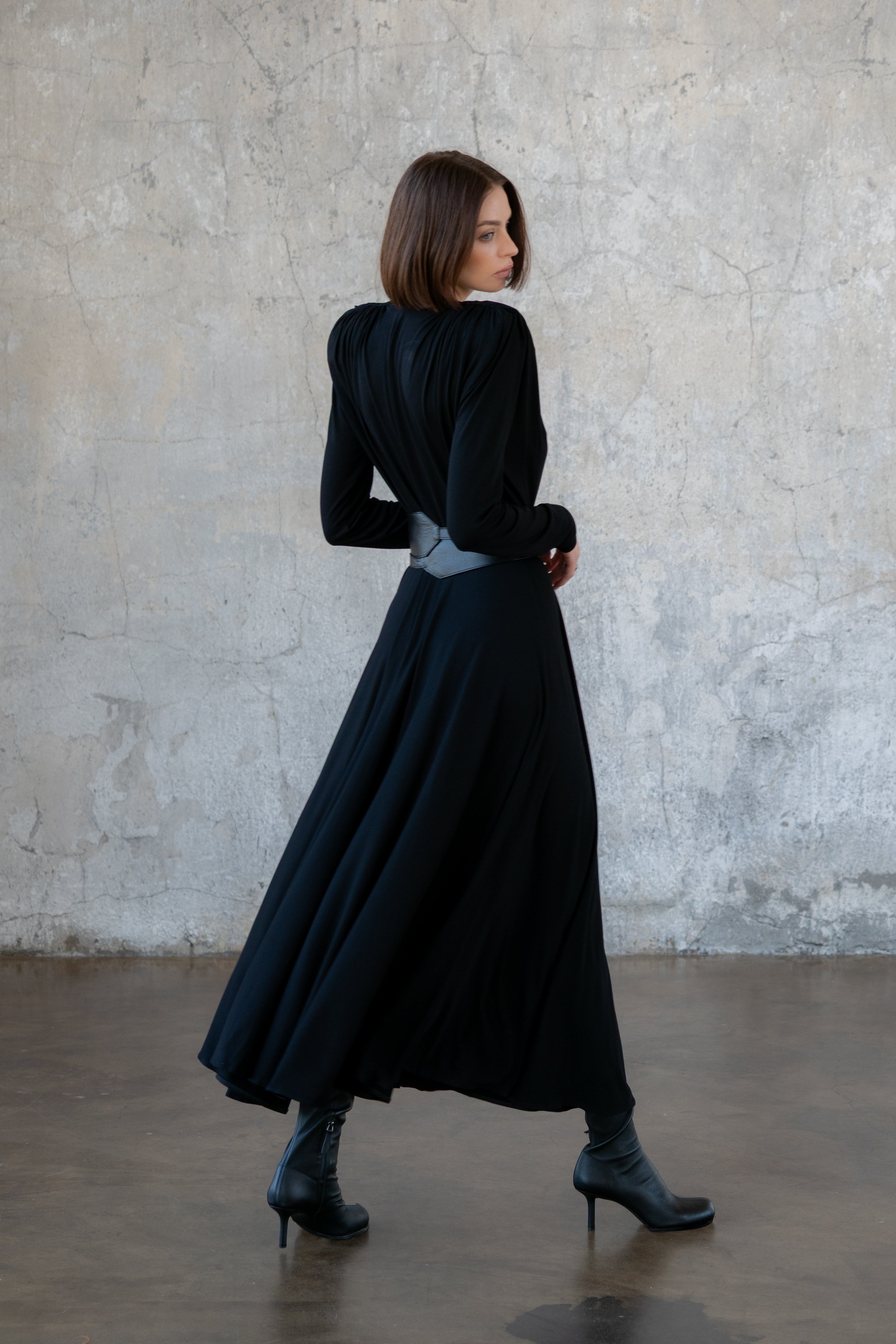 SUKIENKA 04 MAXI CZARNA