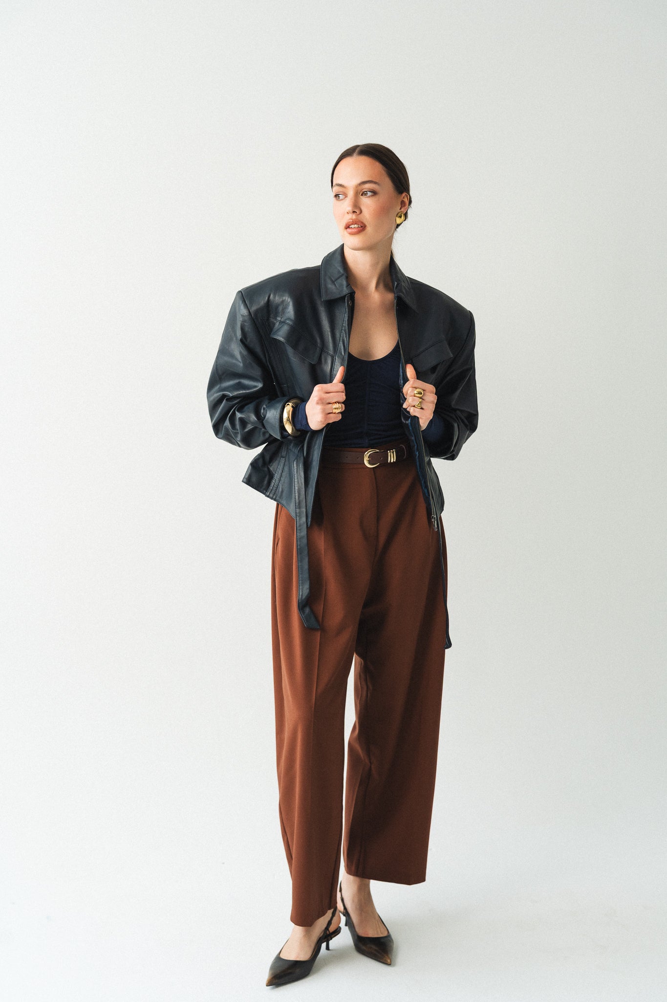 SPODNIE DRIFT BROWN