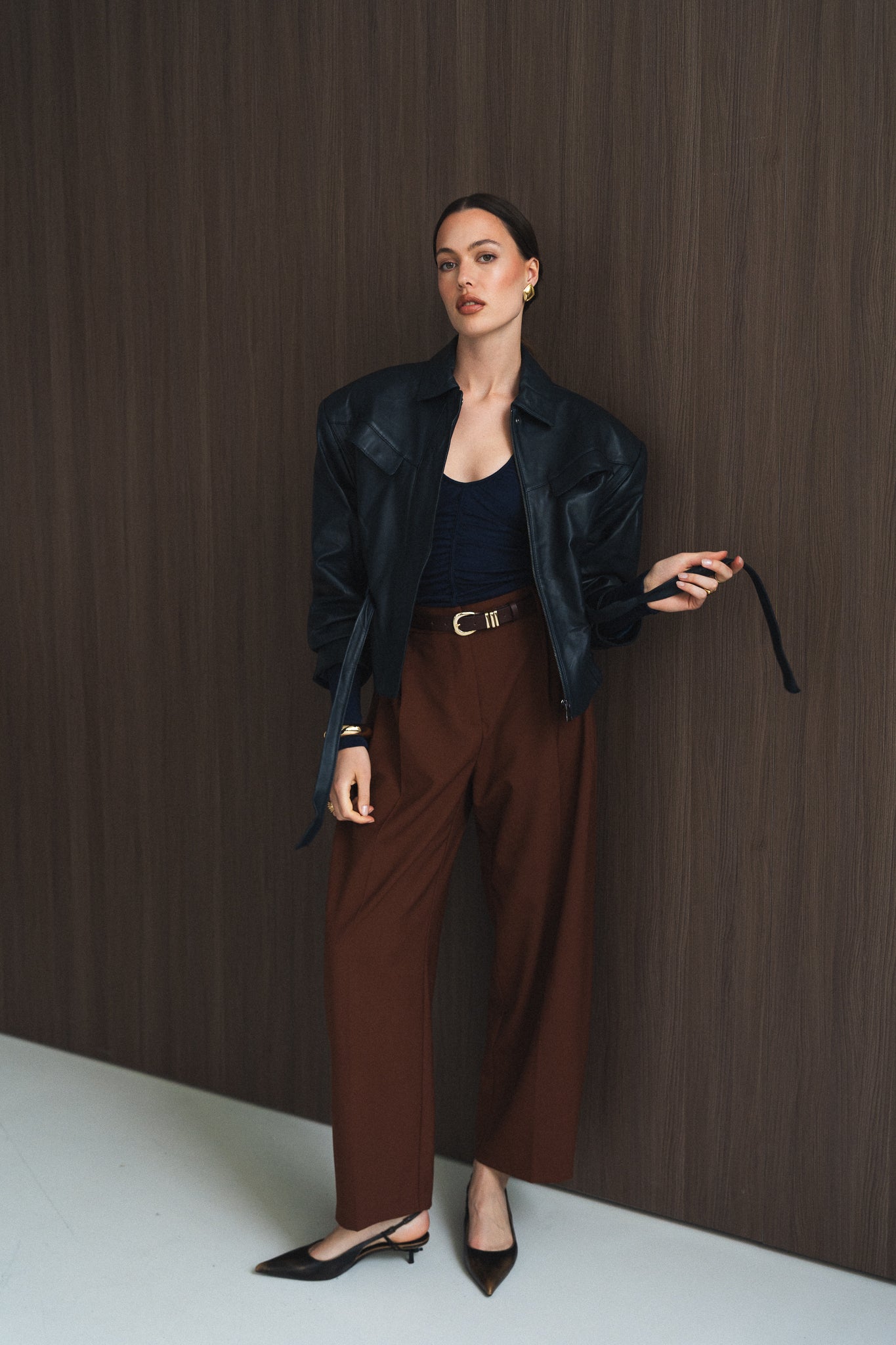 SPODNIE DRIFT BROWN