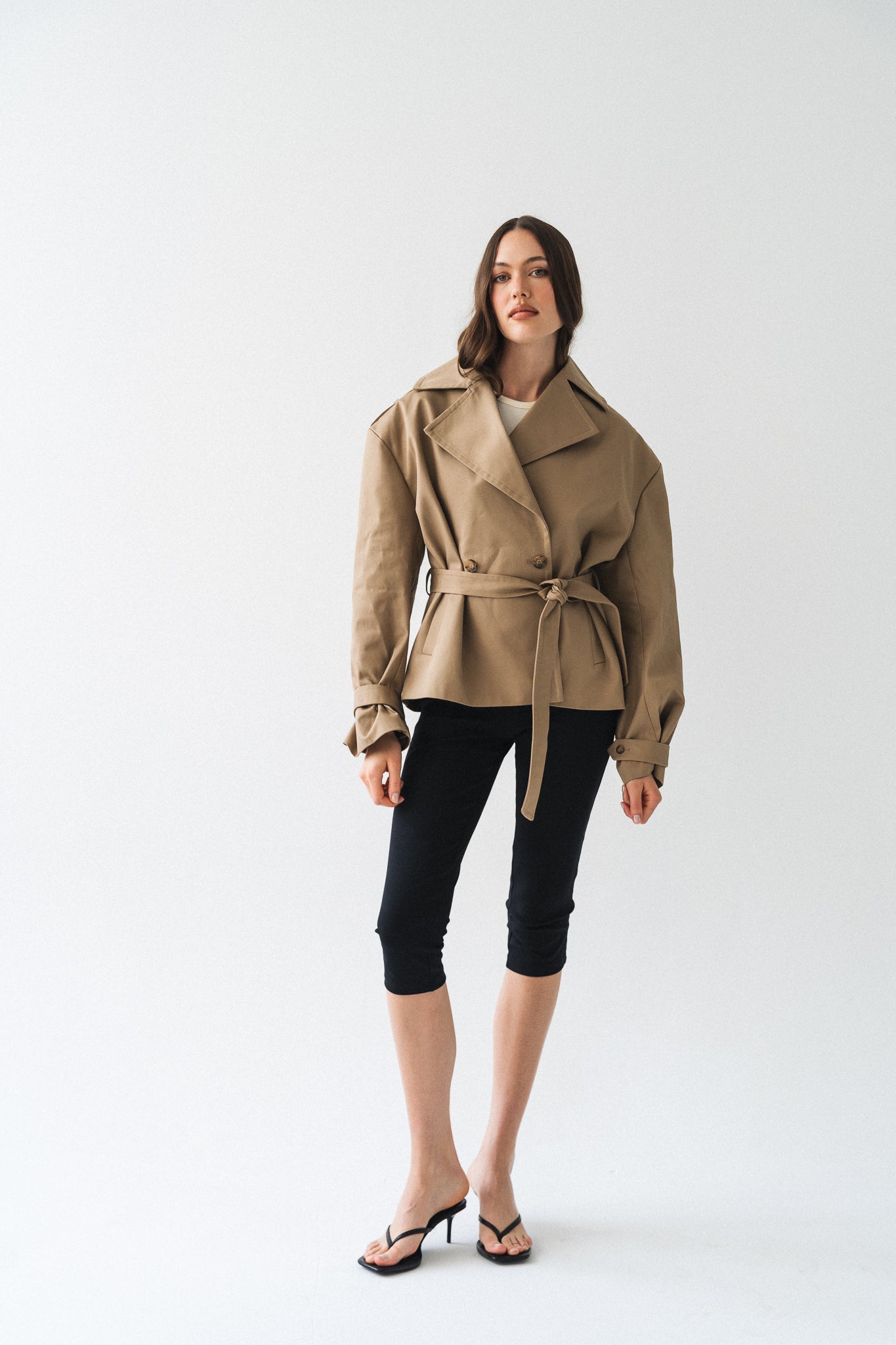 Cinched Trench