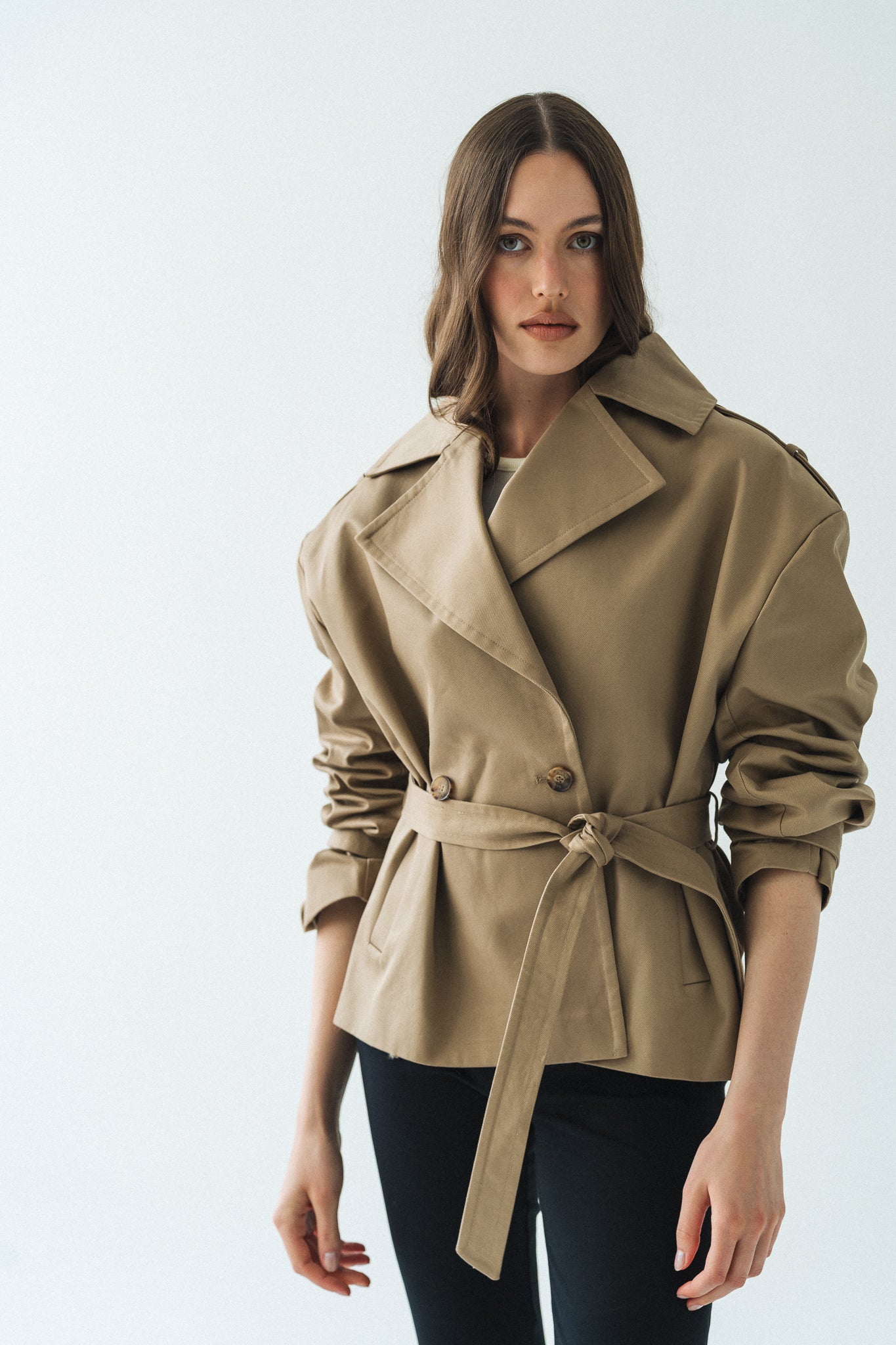 Cinched Trench